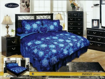 california sprei rumbai king motif indigo lazada indonesia california sprei rumbai king motif indigo lazada indonesia