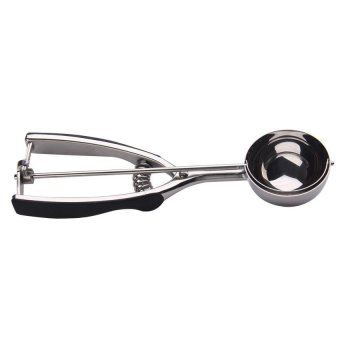 HDL Stainless Steel Spring Handle Ice Cream Scoop Mashed Potato Spoon 6CM 