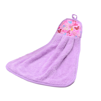 Homegarden Nano Coral Velet Hand Towel Purple