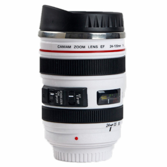 Creative Camera Lens Travel Coffee Drink Water Milk Cup Mug(White) - Intl