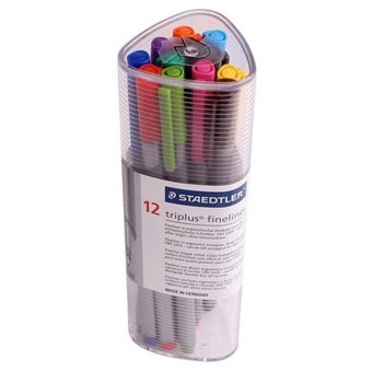 Staedtler Triplus Fineliner 0.3mm Pens 12 Color Set (Multi-color)