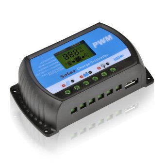 Y-SOLAR 12 V/24 V 20 amp pengendali Surya lengkap LCD 4 tahap PWM biaya manajemen untuk maks 50 V 480 dengan USB RTD -20