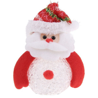 Cocotina Snowman Santa Claus Ornaments Christmas Tree LED Light Hanging Xmas Decor- Santa Claus - intl
