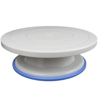 27Cm Plastic Cake Turntable Rotating Cake Decorating Turntableanti-Skid Round Cake Stand Cake Rotary Table - intl