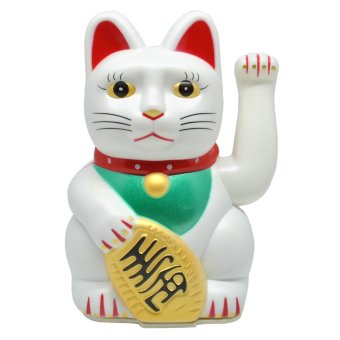 Maneki Neko Fortune Cat - White