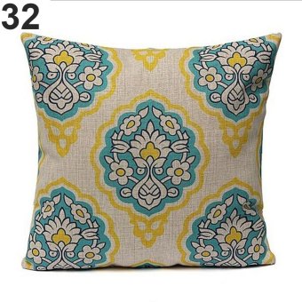 Broadfashion Fashion Tree Flower Print Throw Pillow Case Cushion Cover Home Sofa Decoration (#32) - intl