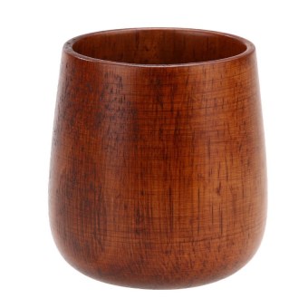 HL Primitive Handmade Natural Spruce Wooden Mug - intl