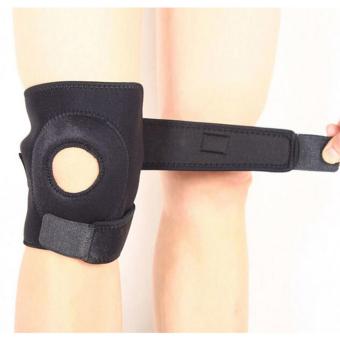 Sport Adjustable Kneepad Power Brace / Pelindung Lutut - Black