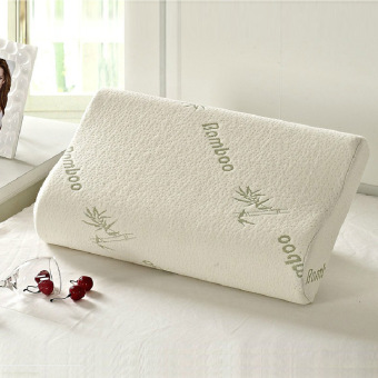 30x50 Sleep Bamboo Fiber Slow Rebound Memory Foam Pillow Cervical Health Care Head Neck Support