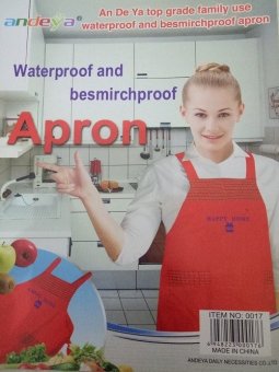 diva-Davi Celemek dapur apron waterproof - merah