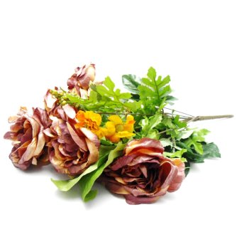 OHOME Decor Artificial Flowers Piony 13 Cabang - Ungu Muda - AN-B000350