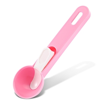 Plastic Fruit Ice Cream Ball Spoon Scoop Kitchen Accessories (Pink) - intl