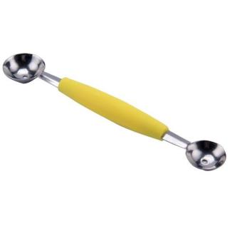 Fruit Spoon Double-end Melon Baller Scoop High Quality Stalinless Steel Ice Cream Scoops - intl