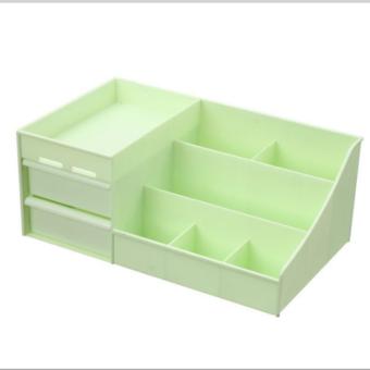 Feng Sheng Colorful Cosmetics Storage Box Storage Box With Drawer Large Jewelry Box Plastic Desktop Debris Box - intl