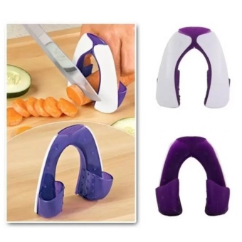 As Seen On TV - Safe Slice Finger Guard Kitchen Gadget - Pelindung Jari Ungu