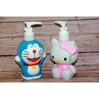 Pitaldo Botol Tempat Sabun Karakter Doraemon Dan Hello Kitty 2 Pcs