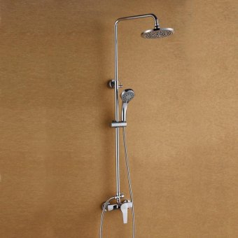 high qualityShower set, hot and cold copper water heater, water mixing valve faucet, bath top, chrome concealed faucet - intl