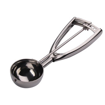 HKS Stainless Steel Gear Handle Ice Cream Scoop Mashed Potato Cookie Spoon 5CM