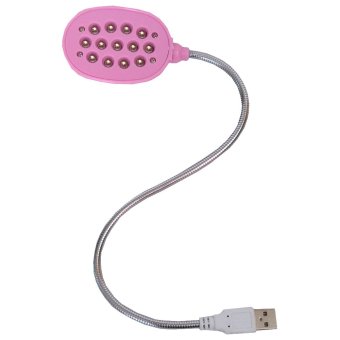 Eigia Lampu Baca LED USB Flexible - Pink