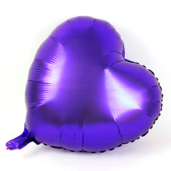 Homegarden 18'' Heart Foil Helium Balloons For Wedding Birthday Party Engagement Decoration purple