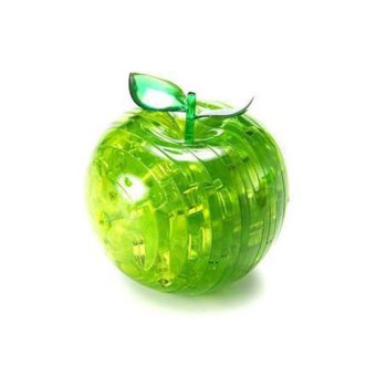 ilovebaby Green Apple Shaped 3D Crystal Puzzle Sculpture Novelty Gift 44 Pieces