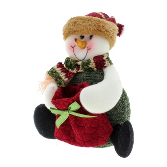 Vanker Christmas Cute Funny Reindeer Snowman Santa Claus Decorating Ornament Candy Bag Snowman