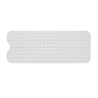 360DSC Non-slip PVC Massage Bath Mat Pad Shower Tub Bathroom Mat with Suction Cup (40*100CM) - White