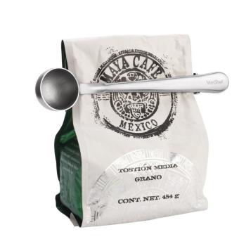 Stainless Steel Coffee Scoop Clip Fruit Spoon Multi Function Ice Cream Scoop Bag Seal Clip Cooking Tool Kitchen Accessories - intl