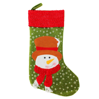 MagiDeal Christmas Stocking Sock Snowman Hanging Gift Bag Xmas Decor Snowman - intl