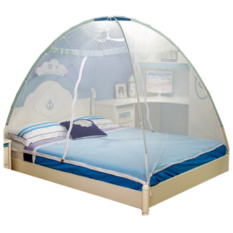 Bai Chuan Kelambu Tidur Tenda Nyamuk Kelambu Kasur Lipat Modern 180x200 - Putih
