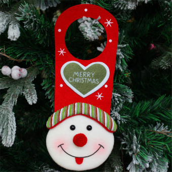Christmas Hanging Ornaments Xmas Home Decoration Santa Claus Snowman Reindeer Snowman - intl