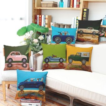 6 buah set 45 cm x 45 cm sprei sarung bantal mobil bantal sofa dan selimut bantal dekorasi rumah