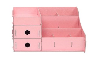S2 KN Dekstop Storage Box - Merah Muda