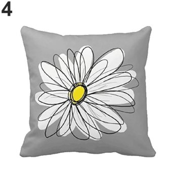 Broadfashion Fashion Print Throw Pillow Case Cushion Cover Home Sofa Decoration (#4) - intl