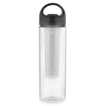 360DSC 700ml Tritan Plastic Fruit Infuser Water Bottle Fruit Cup Black