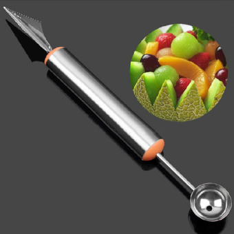 HKS Stainless Steel Fruit Ice Cream Scoop Spoon Baller Melon Carving Cutter