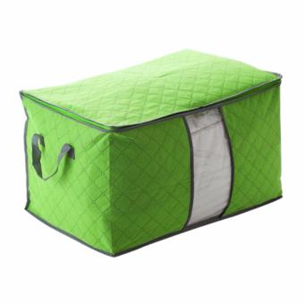 KAT Foldable Box Storage Bag Organizer Keranjang Pakaian Selimut - 60 x 42 x 36 cm - Hijau