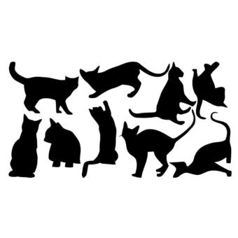 Cocotina Removable Art Vinyl Quote DIY Cats Wall Sticker Decal Mural Home Room Decor - intl