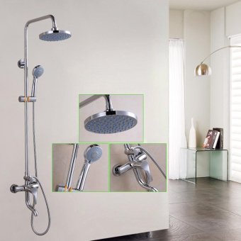 high qualityAdjustable shower showerhead, copper hot and cold shower, three water water surface plating surface-mounted faucets - intl