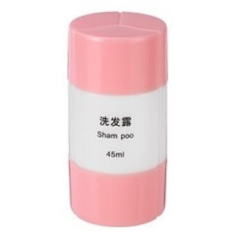 Travel Triple Points Travel Bottle for Shampoo Bath Cream 45ML - Pink