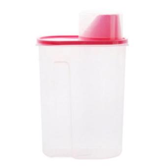 Plastic Storage Cereal Containers Cereal Keeper Transparent Sealed Tank Food Storage Cans Dumping of Dried Fruit Snacks Flour Splenda Antibacterial Storage Tank - intl