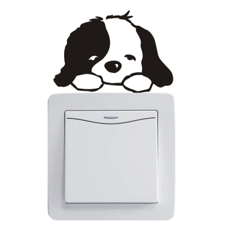 Homegarden Switch Stickers Cute Cartoon Doggy Decal Wall Sticker