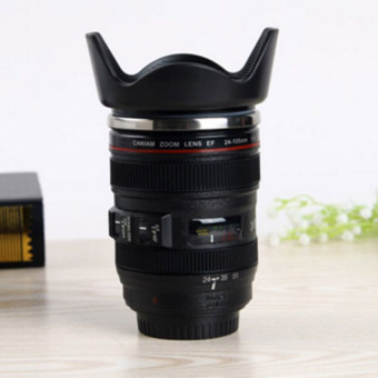 HL 350Ml Stainless Steel Camera Ef24-105Mm Coffee Lens Mug Cup 1:1Scale Coffee Cup - intl