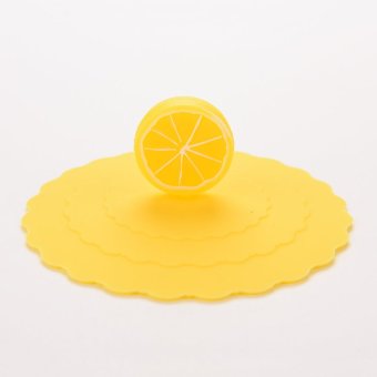 Jetting Buy tutup gelas Silikon Tahan Air Tahan bocor Kuning Lemon