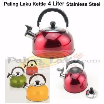 Kettle Bunyi Stainless Stell 4 Liter- Whistling Kettle / ceret Stainless 4.0 l - Multi Color