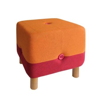 Felagro The Cube 40 Pouf Chair - ORANGE - RED