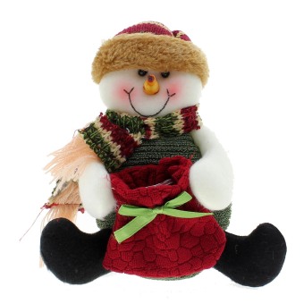 Whyus Christmas Cute Funny Reindeer Snowman Santa Claus Decorating Ornament Candy Bag Snowman