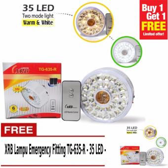 XRB Lampu Emergency Fitting TG-635-R - 35 LED - Buy 1 Get 1