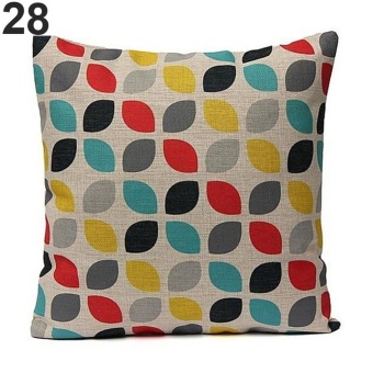 Broadfashion Fashion Tree Flower Print Throw Pillow Case Cushion Cover Home Sofa Decoration (#28) - intl