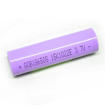 Hame Lithium Ion Cylindrical Battery 3.7V 2200mAh with Flat Top - HM-18650 - Purple